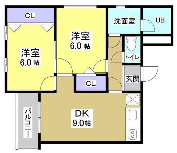 久嶋ハイム B307号室 間取り