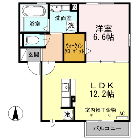 AZUKI　HOUSE 201号室 間取り