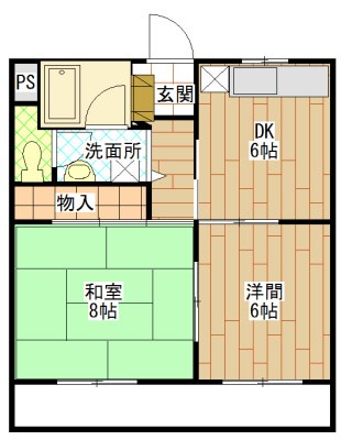 マンションみずほⅢ 間取り図