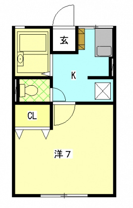 ファーストB 206号室 間取り