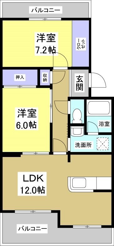 アバンテヤマカ 間取り図