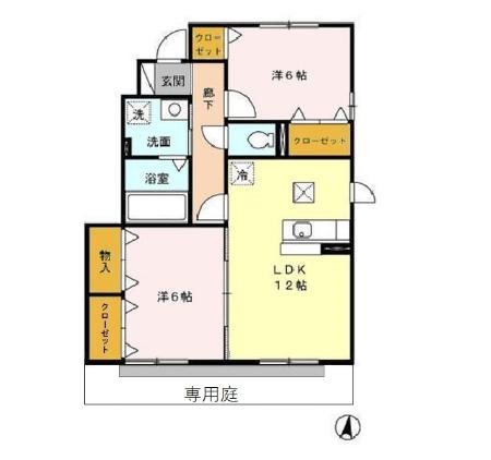 ロイヤルタウン染地台　Ｂ 間取り図