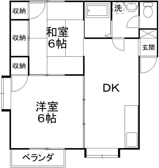 ラベンダーⅠ 間取り図