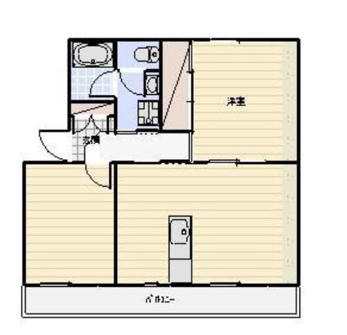 上島マンション 206号室 間取り