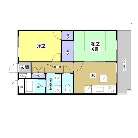 ミラクル西塚 205号室 間取り