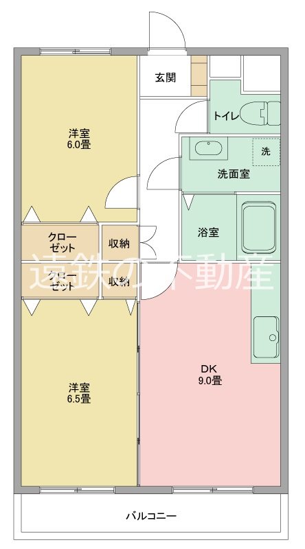マンションYK2 間取り図