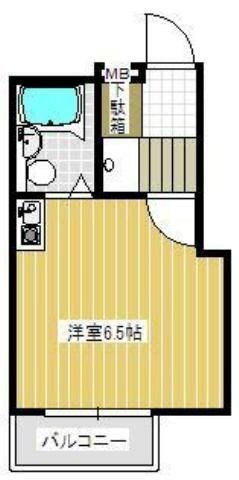 朝日プラザ浜松元浜パサージュ 201号室 間取り