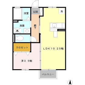 Azalea.05 202号室 間取り