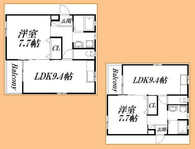 ハーヴェストⅥ 間取り図