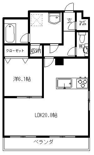 エクシード田町 間取り図