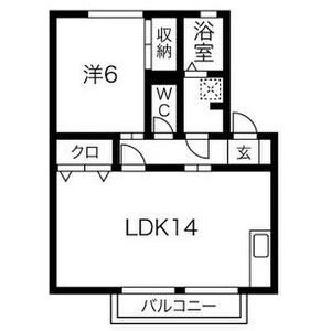 スカイハイツC 202号室 間取り