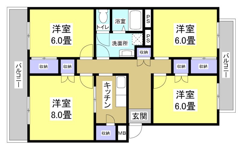 プランドール光が丘 間取り図