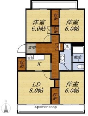 プランドール光が丘 間取り図