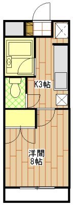 フォレスト岩井 203号室 間取り