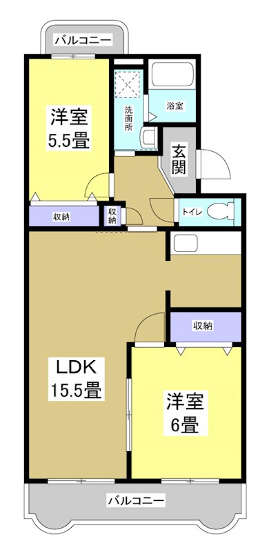 グリュック 間取り図