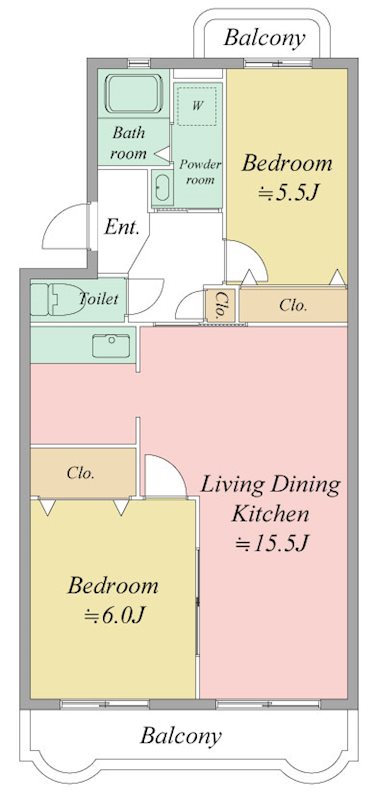 グリュック 間取り図