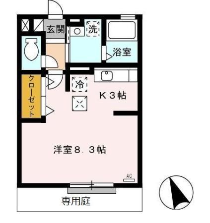 ミステル 103号室 間取り