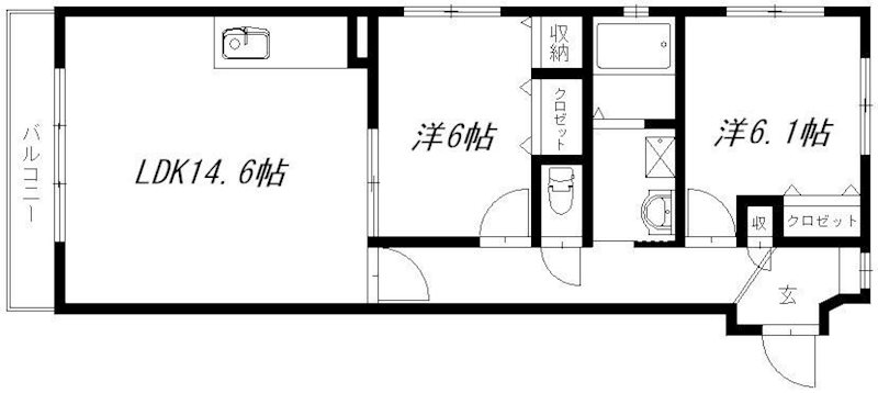 グランストーク北島 205号室 間取り