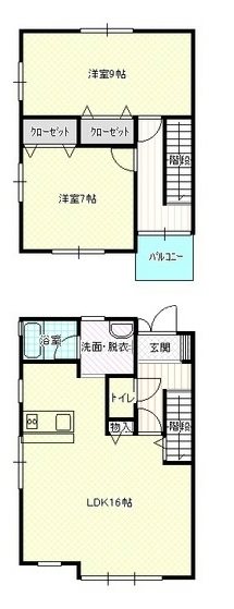 アルメカ・タウン 05号室 間取り