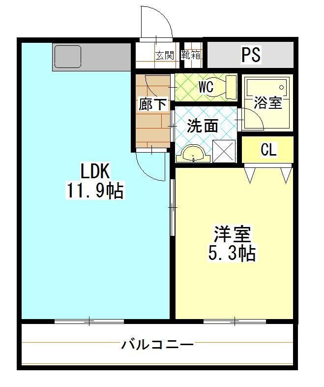 サウスコート 間取り図