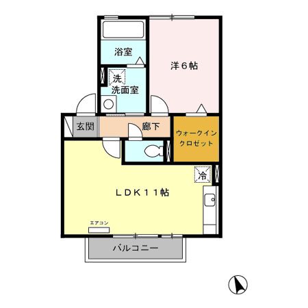 リビングタウン下俣　Ｂ 間取り図