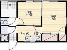 寺田貸家 間取り図