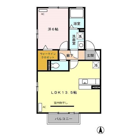 ツイトローネ　Ｂ 203号室 間取り