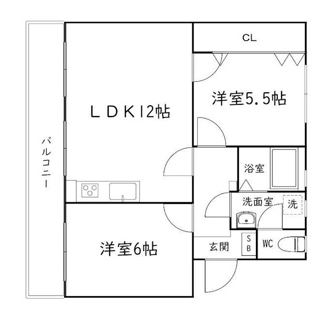 サンライズ柿澤 間取り図