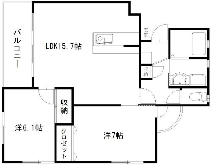 ベルフォレスト 301号室 間取り