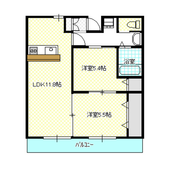 フォレスト住吉Ａ 間取り図