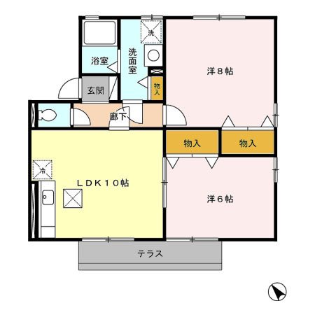 リビングタウン佐鳴　Ｃ 間取り図