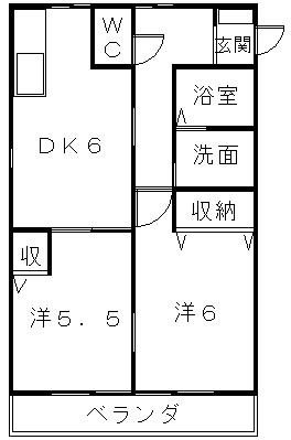 メゾンさくらＡ 間取り図