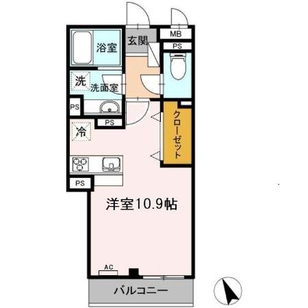 マモリエ 302号室 間取り