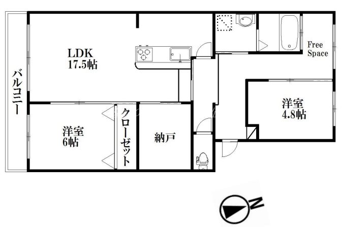 LUMIUS SANARUDAI 間取り図