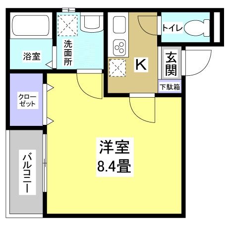 クレフラスト葵西A 間取り図