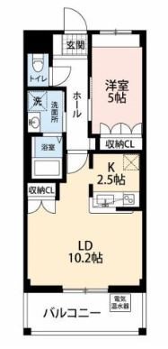 ラ・ファミーユ 203号室 間取り
