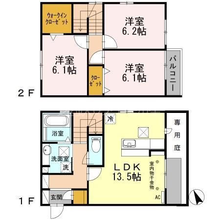 Colline 101号室 間取り