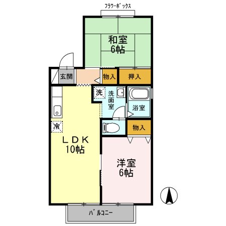 カトルセゾン　B棟 間取り図