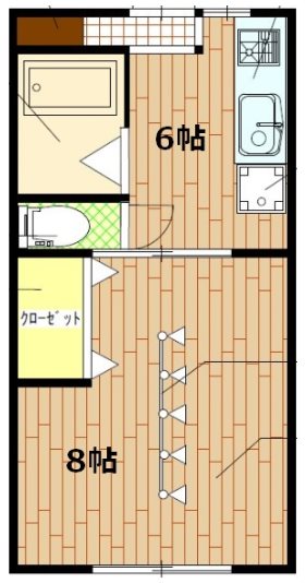 ブランシェ高丘 105号室 間取り