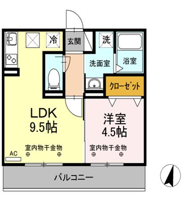 セイジュール・ＮＡ－ＳＡ 202号室 間取り