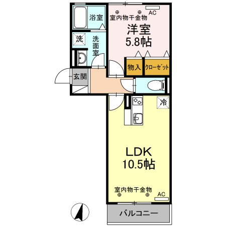 セイジュール・ＮＡ－ＳＡ 301号室 間取り