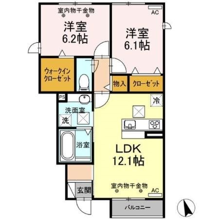 アンソレイエ 間取り
