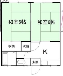 イトウハイツⅡ 2-2号室 間取り