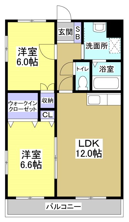 ブライトリー染地台Ⅰ 間取り図