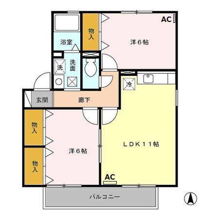 ドリームハイツ カワセⅣ 間取り図