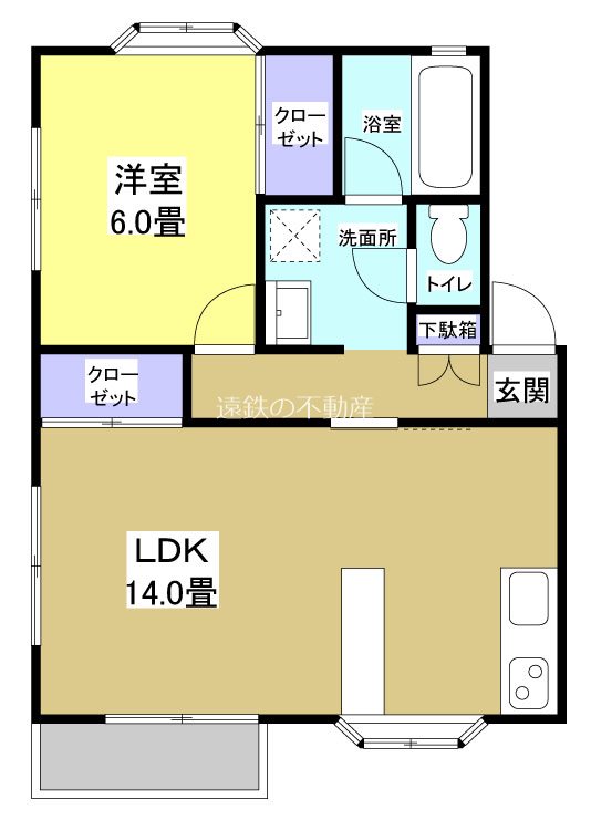 ウインラージ松下Ⅰ 102号室 間取り