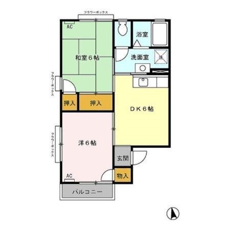セジュール エム　Ｂ 間取り