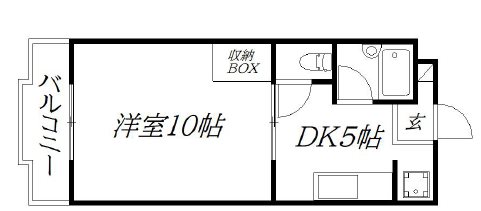 ＰｒｅｓｔｉｇｅⅠ 103号室 間取り