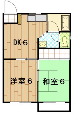 ヴィルフラッツ 102号室 間取り