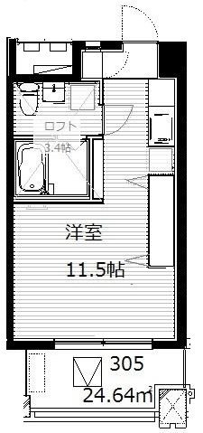 Felicita二星（ﾌｪﾘﾁﾀﾆｾｲ） 305号室 間取り